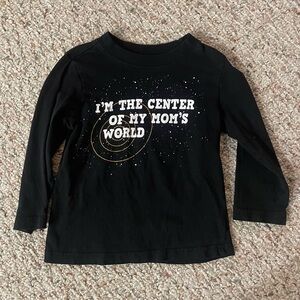 Place Black Long Sleeve Kids Tee
